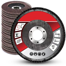 20 Pcs Flap Discs, 4 1/2 Flap Sanding Disc for Angle Grinder 40 60 80 12... - $31.99