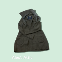 Womens American Eagle Cardigan Sweater Coat Grey Size M Pre-owned - $276.80 MXN