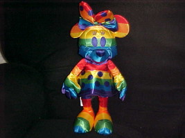 17&quot; Rainbow Gay Minnie Mouse Plush Toy With Tags From The Disney Store - £46.70 GBP