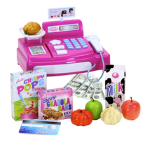 Doll Sized Cash Register Play Money Food Shopping Toy Sounds Light by So... - £17.13 GBP