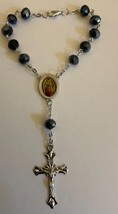 Beautiful  Rosary for Car Rear View Mirror with Our Lady of Guadalupe as... - £4.45 GBP