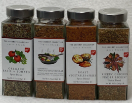 4 X The Gourmet Collection Spice Blends  Pasta Herb/Seafood/chicken &amp; more - $65.00