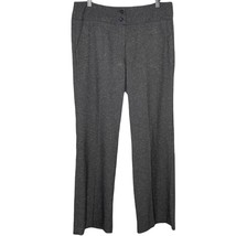 Women&#39;s Sandro charcoal gray tweed wide leg career dress pants trousers ... - £19.78 GBP