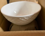 Mikasa Trellis Fruit Bowl 4.25 Inch - White Bone China - $6.93