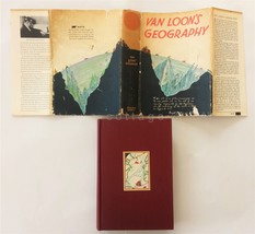 1932 Vintage Van Loon Geography Book W World Map 19&quot;x22&quot; Planet Season Continent - £38.38 GBP