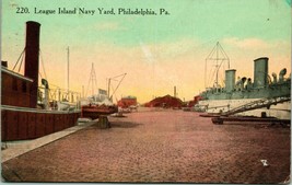 Vtg Postcard 1910s Philadelphia PA - League Island Navy Yard A Scene of Activity - £3.50 GBP