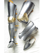 NauticalMart Medieval Knight Full Steel Leg Guard Armor Costume With Shoes - $4,881.64 MXN