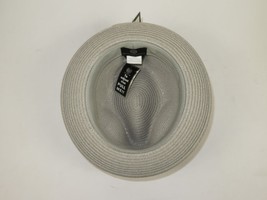 Men's Bently Semi Crushable Fedora Briad Straw Hat Leonardo LE233 Silver Gray image 5