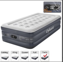 Twin Size - 18-Inch Elevated Inflatable Air Mattress with Built-in Pump - $20.79