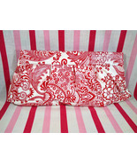 Fabulous Vintage Red and White Floral &amp; Gingham Magnetic Closure Clutch ... - £22.02 GBP
