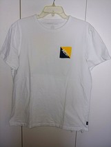 AMERICAN EAGLE MEN&#39;S WHITE TEE-L-&quot;USA 1977&quot;-GENTLY WORN-100% COTTON-STAN... - $7.69