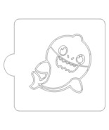 Daddy Shark Baby Cartoon Stencil for Cookies or Cakes USA Made LS2449 - £3.18 GBP