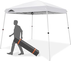 Eagle Peak 10X10 Slant Leg Outside Pop Up Canopy, Instant Outdoor Canopy... - $134.99