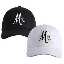 Matching Mr. &amp; Mrs. Baseball Caps, Bridal Gifts, Newlywed Honeymoon Wedd... - $28.49