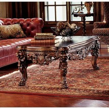 55&quot; Hand-carved Solid Mahogany Lion Leg Coffee Table antique replica - £1,186.25 GBP