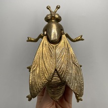Vintage Bronze Fly Ashtray USSR Marked Heavy Insect Figurine Home Decor ... - $200.00