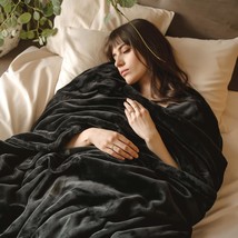 Bedsure Fleece Blanket Queen Blanket Black - Bed Blanket - £38.60 GBP