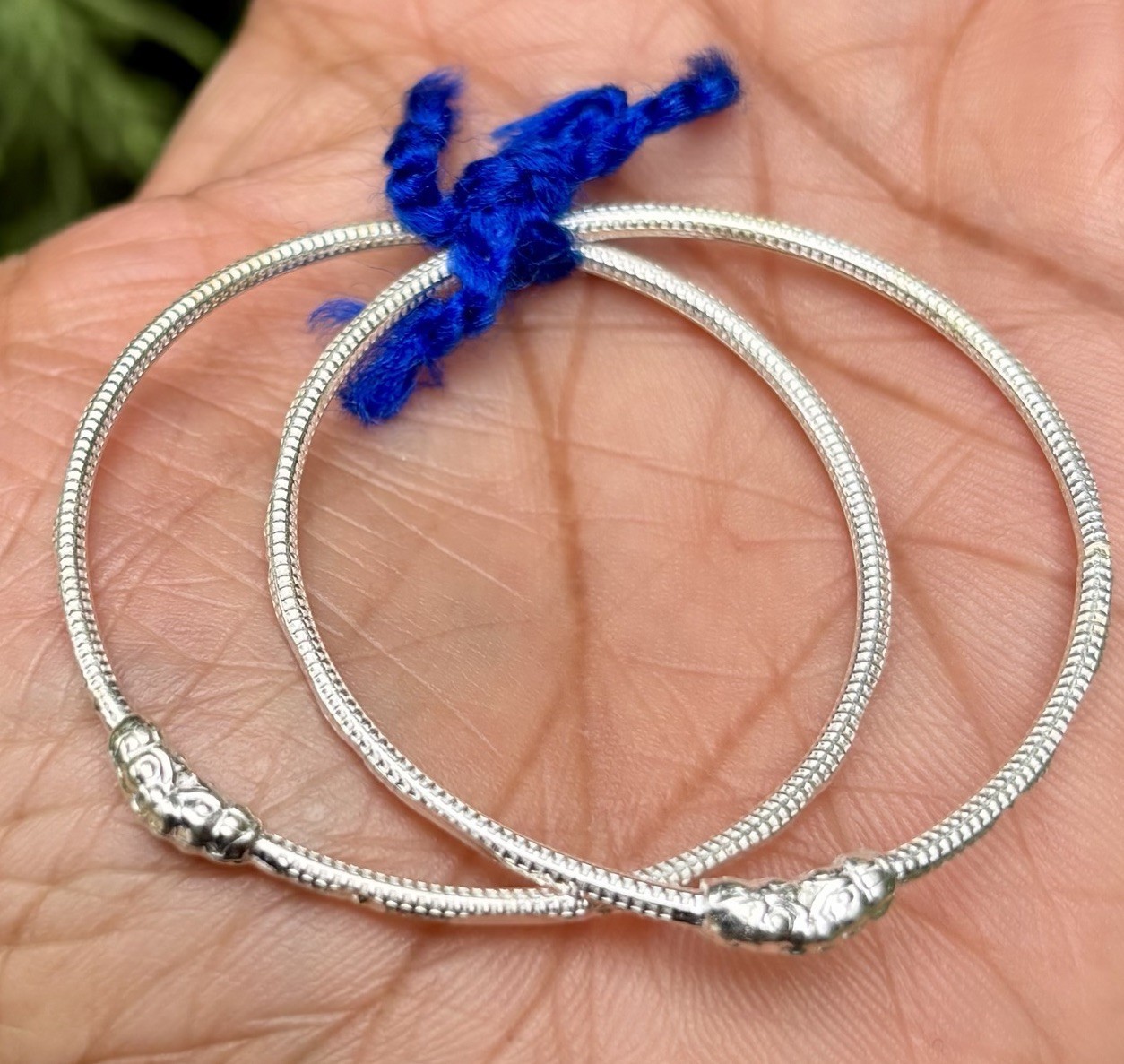 2 piezas 999 plata mal de ojo brazalete Nazariya niños bebés 4,2 gm - $27.53
