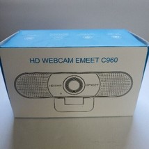 EMEET C960 HD USB Webcam 1080P 30FPS Web Camera W/Microphone Black - Ope... - £11.66 GBP