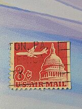 US Stamp US Air Mail 8c Used C64 &quot;Hazleton, PA&quot; - $31.00 MXN