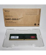 Synology RAM DDR4-2666 ECC UDIMM 8GB (D4EC-2666-8G) - $128.24 CAD