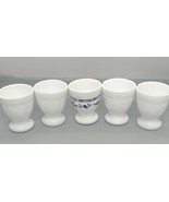 Set of Egg Cups Milk Glass France - $35.90