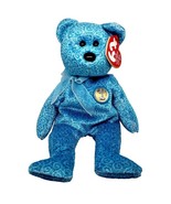 TY Beanie Baby Blue Classy The Bear 7.5 inch Beanbag Animal W/ Tags - $8.90