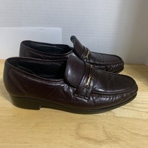 Florsheim FLS Mens Burgundy  Horsebit Slip On Loafers Shoes US Size 8.5D - $673.64 MXN
