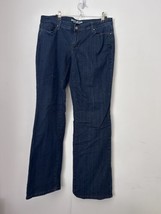 DKNY Jeans Plus Size 14 Mercer Curvy Slim Bootcut Denim Pants Dark Blue - £15.41 GBP