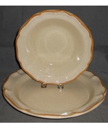 Set (2) Mikasa GARDEN CLUB PATTERN Serving Bowl & Platter MADE IN JAPAN - $39.59
