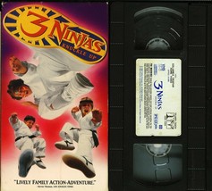 3 NINJAS KNUCKLE UP VHS CRYSTAL LIGHTING COLUMBIA VIDEO TESTED - $6.95