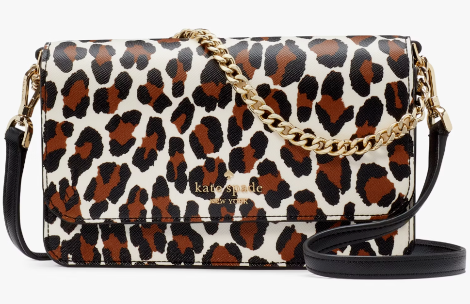 Kate Spade Madison Small Flap Leopard Crossbody Bag KH778 Purse NWT Leopardo