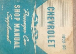 1959 1960 Chevy Chevrolet Auto Servizio Shop Riparazione Manuale Integratore OEM - £26.38 GBP