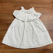 Juicy Couture White Lace Eyelet Dress Little Girls Size 3 Layered Ruffles - £14.78 GBP