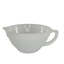 Vintage Fire King White Milk Glass Batter Mixing Bowl D Handle Pour Spou... - $19.99