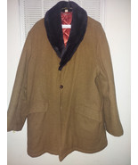 Vintage Sherpa Car Coat Jacket Tan 42/44 Roos Atkins Mod Skinhead Shawl ... - $1,140.22 MXN