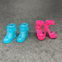 2 pairs of Barbie Fashionistas Sneakers Pink Heels Tip Toe Shape Turquoi... - $11.87