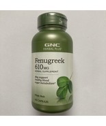 GNC Herbal Plus Fenugreek 610 mg, 100 Capsules, Sealed, Exp 05/2026 - £13.13 GBP