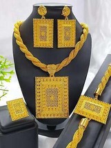 Luxurious African Bridal Jewelry Set 24K Gold Designer Elegance - $36.95+