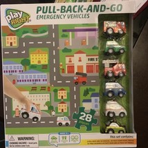 Play Right Pull Back and Go 6  Emgy Vehicles Activity Play Set Brand New... - $29.58