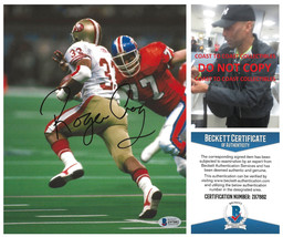 Roger Craig signed San Francisco 49ers football 8x10 photo Beckett COA proof... - £85.76 GBP