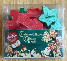 BRAND NEW - Vintage WILTON Christmas Cookie Cutters  Plastic Set of 10 -... - $17.82