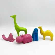 Vintage 1974 Samsonite Toys Noah&#39;s Ark Animal 5 Figures Hong Kong - £19.97 GBP