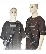 Genuine Leather Sword Frog Belt Medieval Baldric SCA LARP Renaissance - $59.98