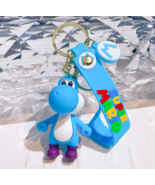 Super Mario Yoshi 3D Silicone Keychain, Cartoon Silica Gel Key Ring for ... - £9.43 GBP