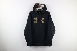 Under Armour Storm Mens Medium Spell Out Camouflage Big Logo Hoodie Sweatshirt - £45.70 GBP