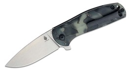 Kizer Vanguard Ray Laconico Gemini Button Lock Flipper Knife 3.125&quot; S35V... - £209.23 GBP