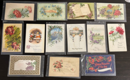 Antique Happy Returns Postcards From 1900s  Lot 12 Various Posted &amp; Unpo... - $19.30