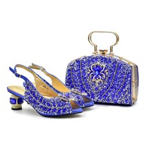Ow african shoes and bag matching set with gold hot selling women italian shoes and bag thumb200