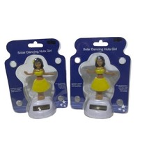 2018 CVS Pharmacy Solar Dancing 4” Yellow Dress Hula Girl Bobblehead Sun #2 - £9.86 GBP